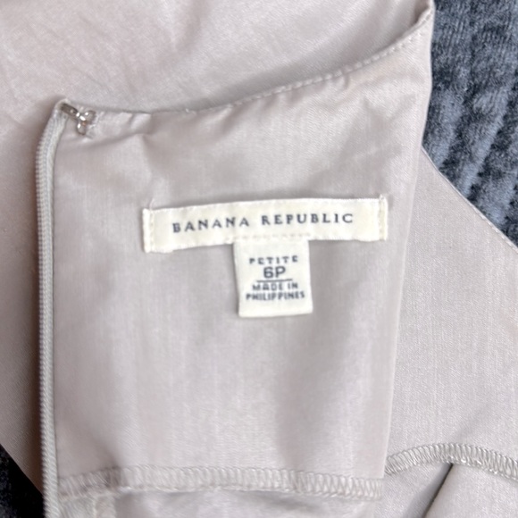 Banana Republic Silver Platinum Cocktail Dress Sz 6 - Picture 9 of 9